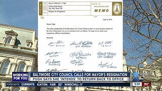 Pugh responds to City Council, says she will return