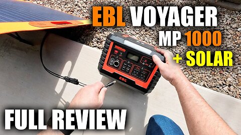 EBL Voyager MP1000 Solar Generator Power Station Review + Max Load Test
