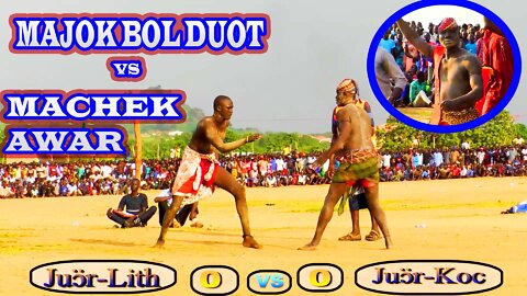 South Sudanese Wrestling/Africa~Majok Bol Duot vs Machek Awar