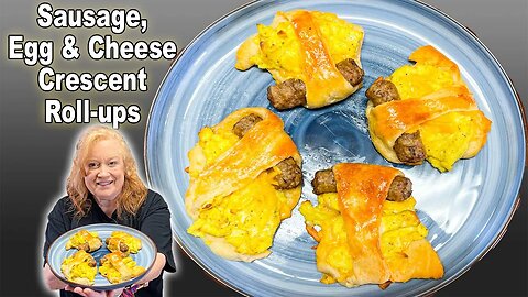 Sausage, Egg, and Cheese Crescent Rollups Breakfast Recipe