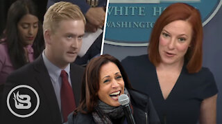 Reporter EXPOSES Kamala Harris as a Liar to Jen Psaki’s Face