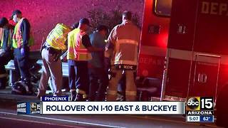 Rollover crash on Interstate 10 near Buckeye