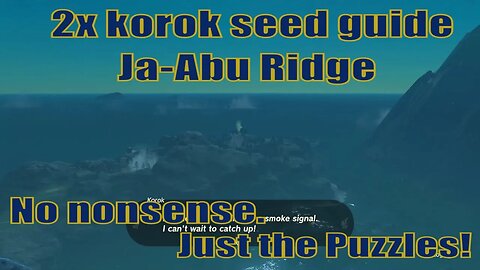 How to get 2x korok seed to partner - Ja-Abu Ridge - Lanayru guide | Zelda TOTK
