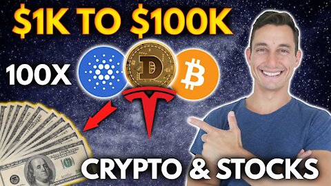 TURN $1000 INTO $100,000 WITH CRYPTO! 100X STRATEGY | Get Rich with Cryptocurrency