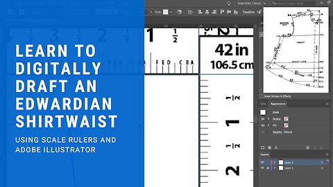 Learn to Digitally Draft Sewing Patterns Using Scale Proportion Rulers