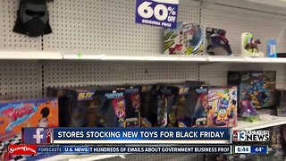 Stores stocking new toys for Black Friday