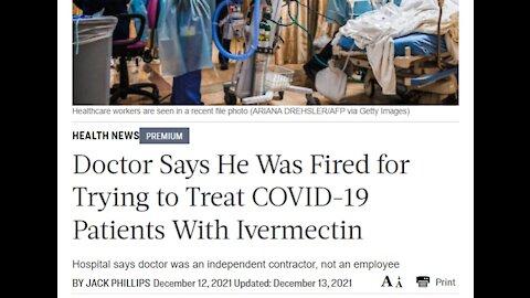 Doctor Says He Was Fired for Trying to Treat COVID-19 Patients With Ivermectin