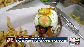 'Mahomes Hot Dog' features pulled pork in nod to Kansas City