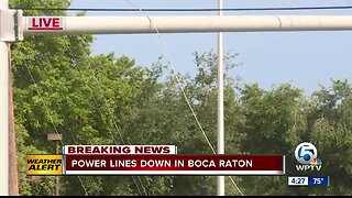 Power lines down in Boca Raton