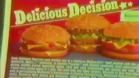 "McDonald's Delicious Decision Scratch Off Game" McDLT 1986 TV Commercial (80's Lost Media)