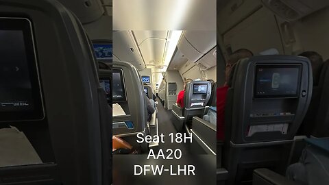 Seat 18H DFW to LHR; Boeing 777