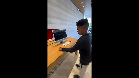 At the Apple Store in Lenox Mall!