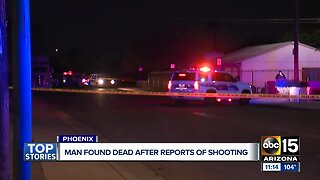 Man found dead along Phoenix roadway.