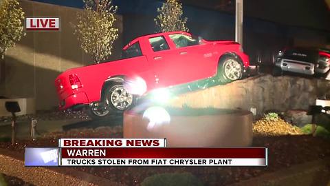 Trucks stolen from Fiat Chrysler lot in Warren
