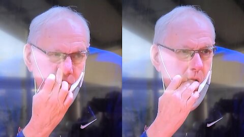Syracuse Coach Jim Boeheim Eats His Boogers On Live TV