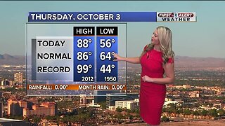 13 First Alert Las Vegas evening forecast | Oct. 3, 2019