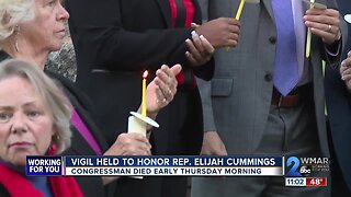 Vigil held to honor Rep. Elijah Cummings on Friday