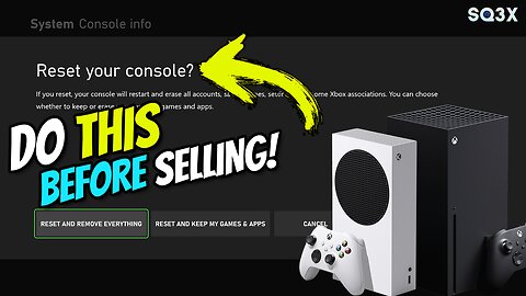 RESET YOUR XBOX TO FACTORY CONDITION 🎮 DO THIS BEFORE SELLING YOUR XBOX SERIES X|S 👍