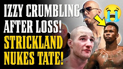 Sean Strickland DROPS A NUKE on Andrew Tate & Israel Adesanya CRUMBLING After LOSS!!