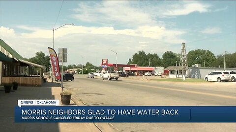 Morris neighbors glad to have water back