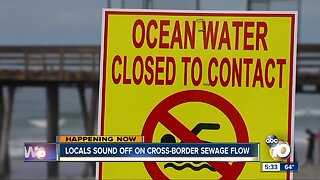 Locals sound off about sewage flow
