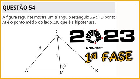 QUESTÃO 54 : VESTIBULAR UNICAMP 2023