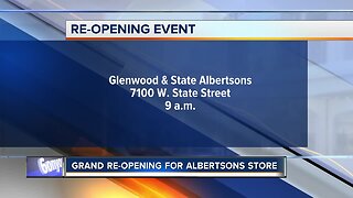 Albertsons is hosting a grand reopening celebration for a newly remodeled store on Glenwood and State Street in Boise.