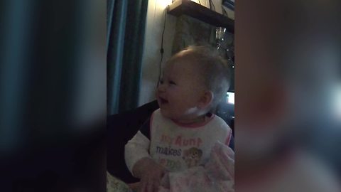 Animal Sounds Give A Baby Girl All The Giggles