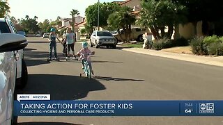 Taking Action for Foster Kids: Collecting personal care products