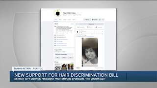 New support for bill to ban hair discrimination in Michigan