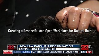 New law bans discrimination against natural hairstyles in the workplace and schools