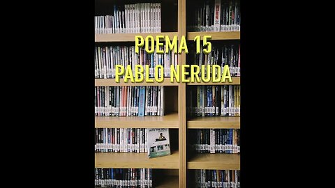 #Shorts "Poema 15" [Pablo Neruda]