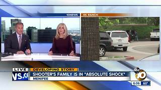 Shooter's family in shock