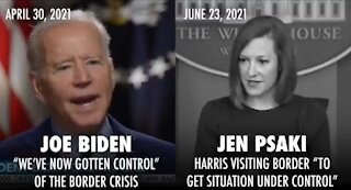 Psaki ADMITS Biden LIED When He Said Border Was Under Control