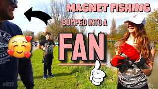 Magnet Fishing Bumped Into a FAN. Fishing in the River Tame.