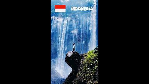 Amazing Indonesia 🇮🇩:😱 Tumpak Sewu Waterfall
