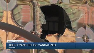 John Frank house vandalized