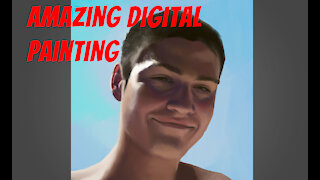 Artist's digital self portrait