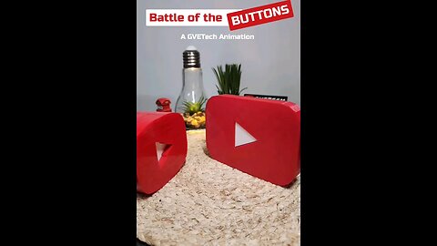 The Battle of the YouTube Buttons #shorts #stopmotion #shortswithcamilla