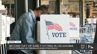 Second day of early voting in Oklahoma