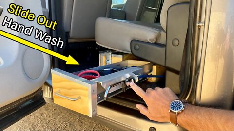 DIY Slide Out Hand Washing Station - Trucks, SUV, Overlanding