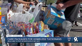 Volunteers help create care packages for those in need this holiday season