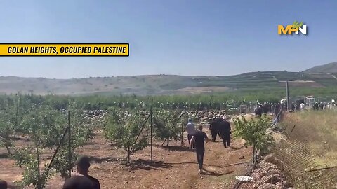 People of occupied Golan heights resisting Israeli occupation forces