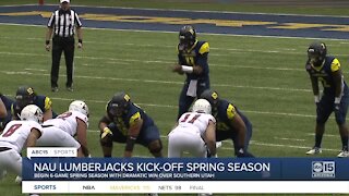 Spring football season starts with a bang for NAU