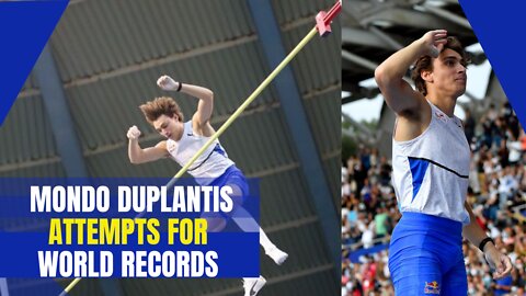 Mondo Duplantis competing to himself to break his own world records!
