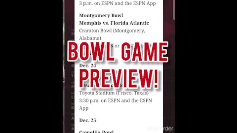 2020/21 BOWL GAMES PREVIEW