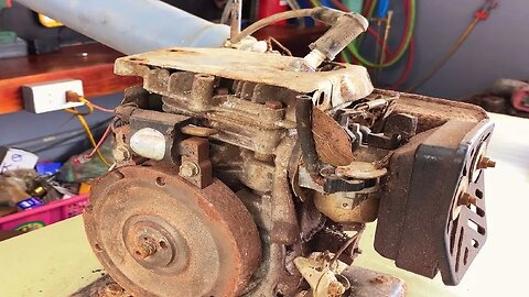 Restoration Old Rusty Gasoline Water Pump // Restore 4 Stroke Engine