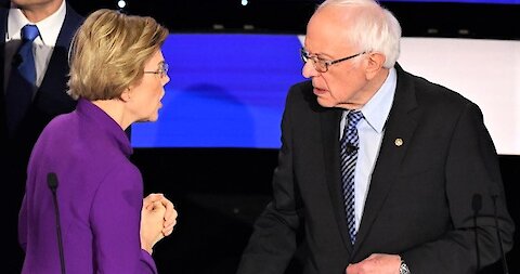 Elizabeth Warren refuses to shake Bernie Sanders' hand after Democratic debate