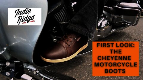 The Cheyenne leather motorcycle riding boots mens - from Indie Ridge