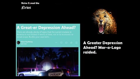 A Greater Depression Ahead? #Maralago raided.